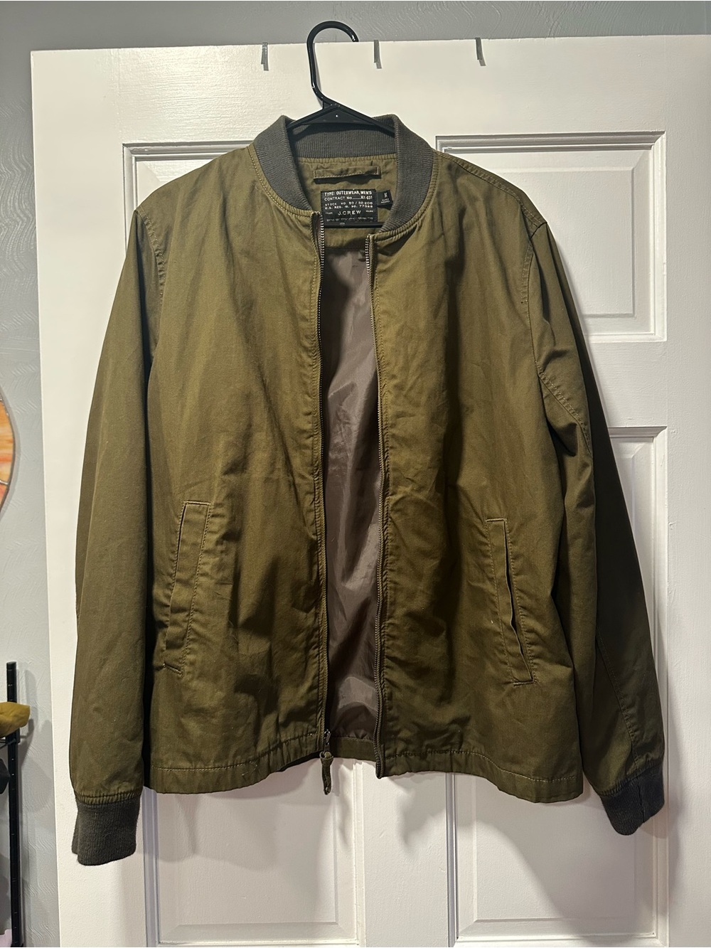 J.Crew Men's Olive Lightweight Jacket